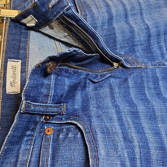 Madewell Cali Demi-Boot Jeans in Preston Wash: Raw-Hem Edition NWOT - Picture 12 of 14
